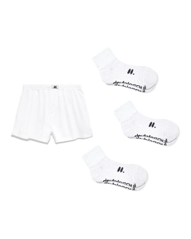 Quarter Socks & Boxers Mixed 4 Pack