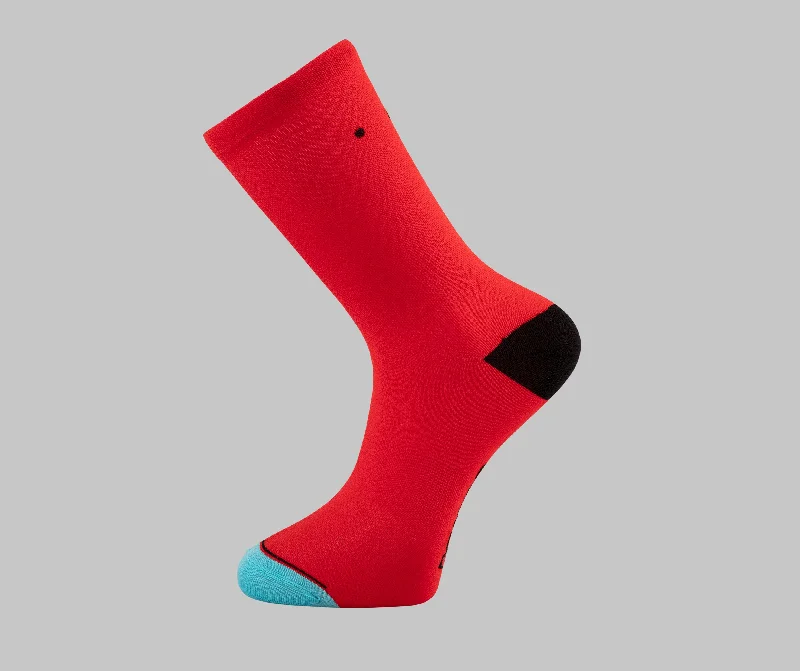 Red Cycling Socks