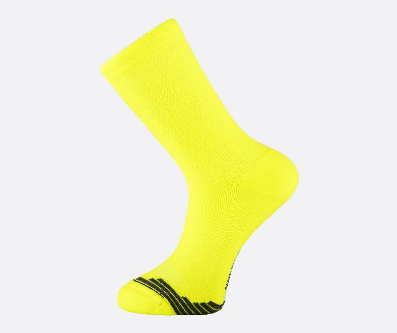 Hi-Vis Yellow Running Socks