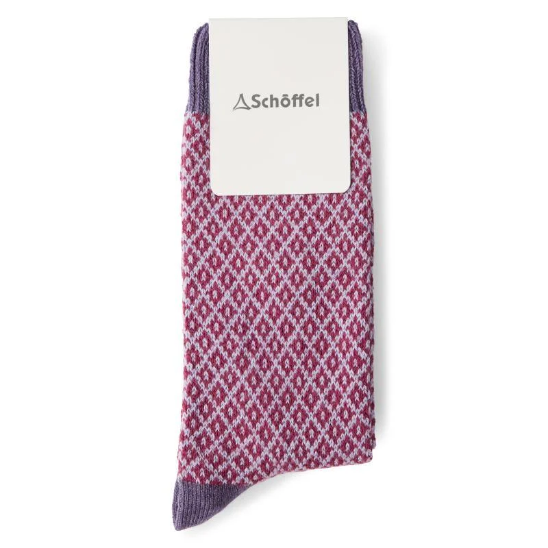 Schoffel Braemar Ladies Merino Socks - Lavender (UK 4-7)