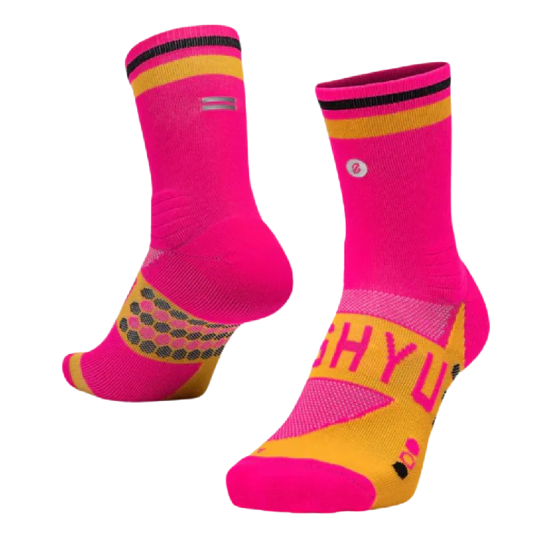 SHYU - Racing Socks - Pink/Orange/Black