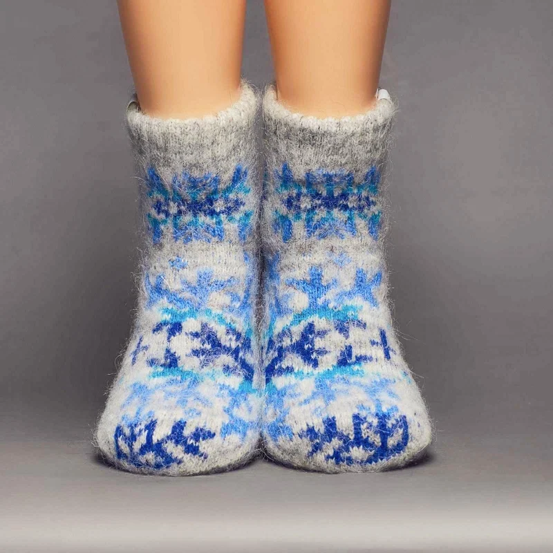 Siberian Snowflake | Goat Wool | Women's Quarter Crew