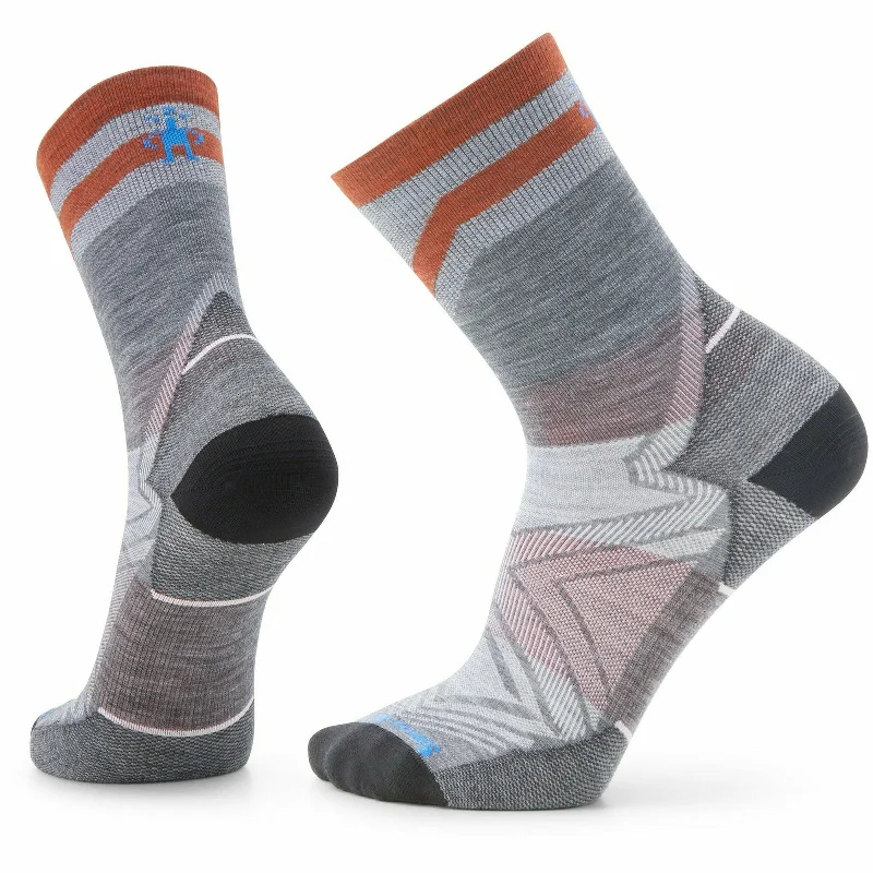 Smartwool Run Zero Cushion Mid Crew Pattern Socks