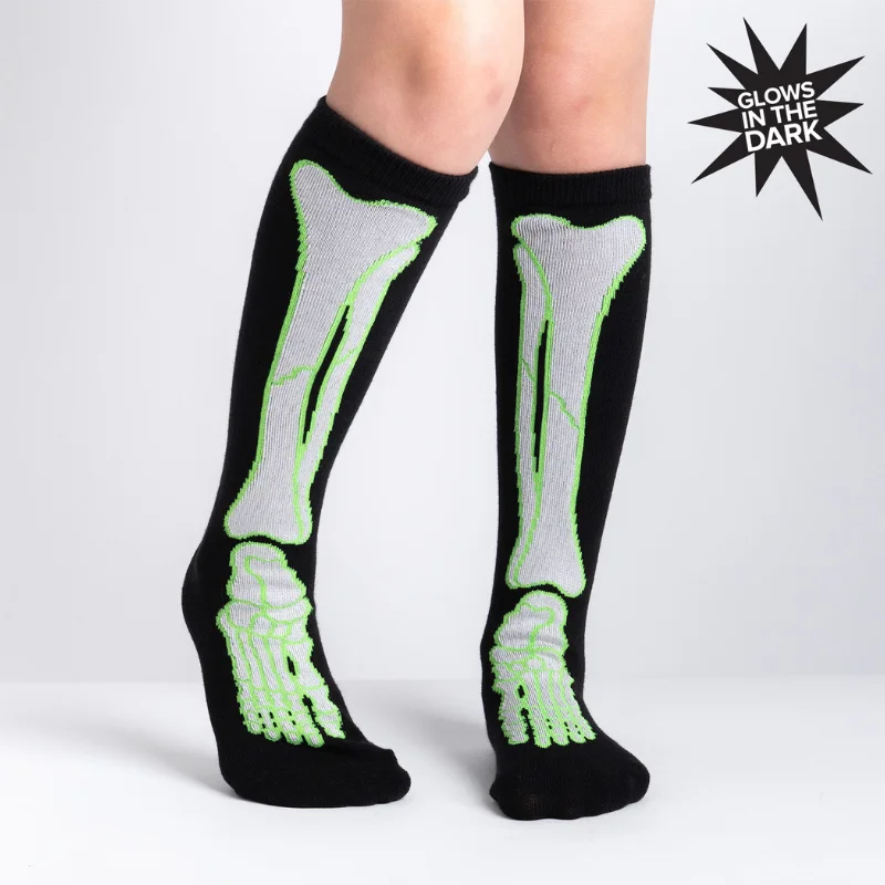 Sock It To Me It's Going Tibia Good Day kids' sock (GLOW IN THE DARK!)