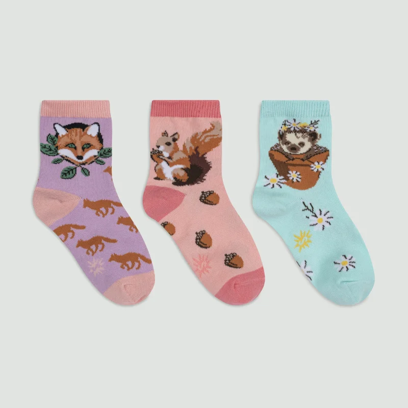 Sock It To Me My Dear Hedgehog 3-pack kids' socks