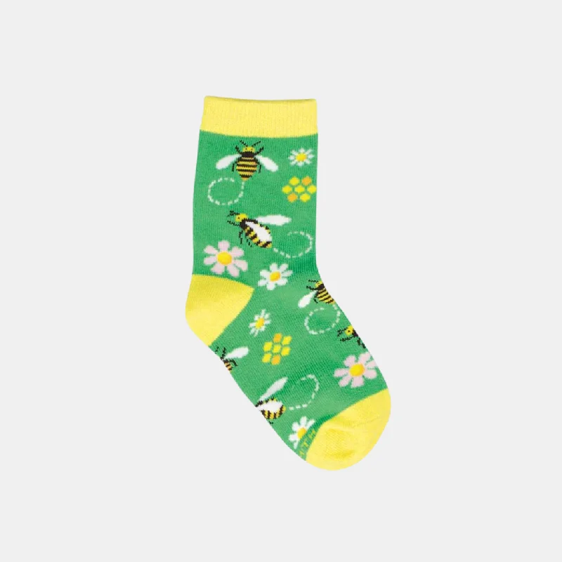 Socks Kids Mind Your Bzzness - Green 2-4 years