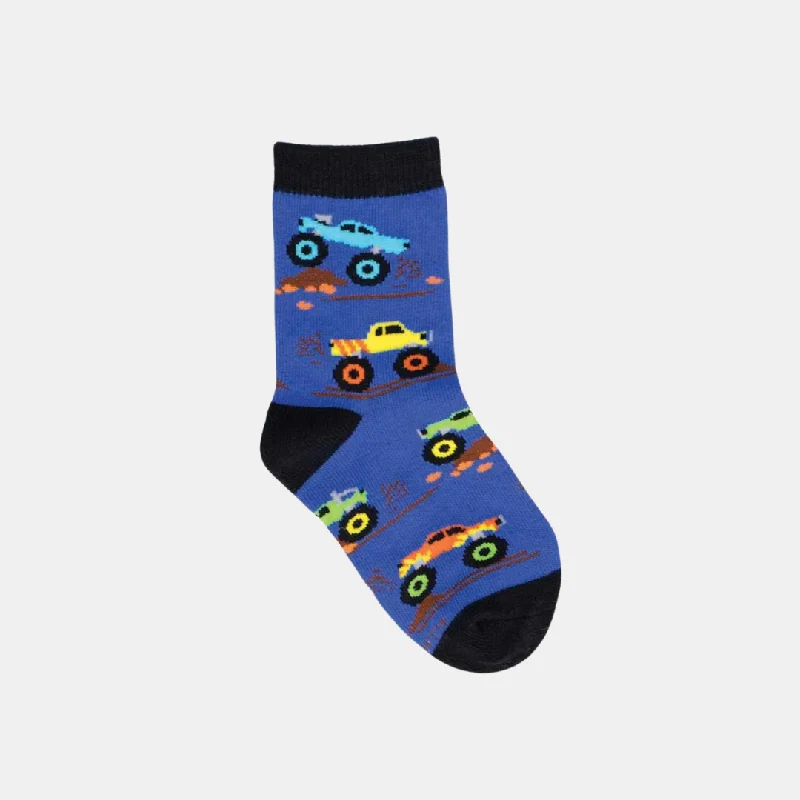 Socks Kids Monster Trucks - Blue 2-4 years