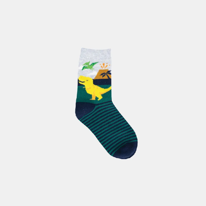 Socks Totally T-Rex - Navy 2-4 years