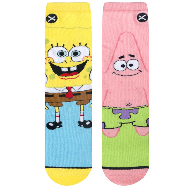 SPONGEBOB & PATRICK 360 BIG KIDS CREW SOCKS