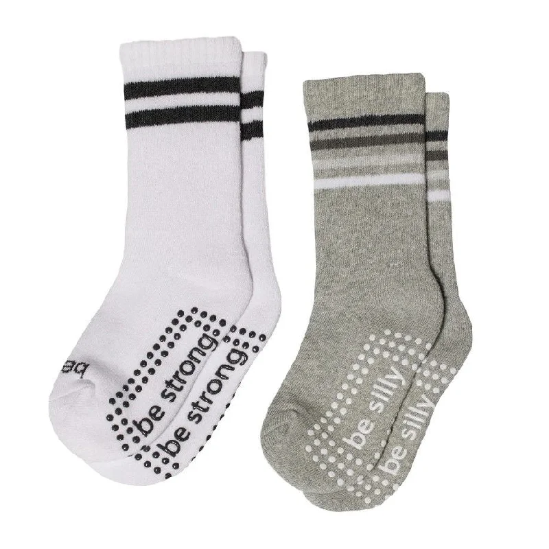 Kids 2 Pack  - Hayes Grip Crew Socks (Barre / Pilates)