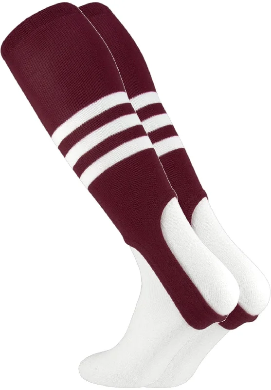 Maroon/White