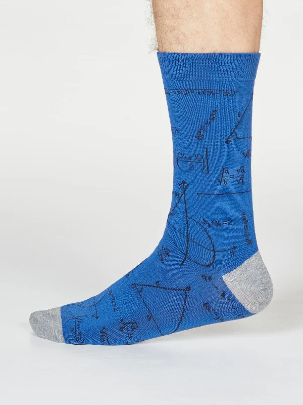 Theron Algebra Socks - Cobalt Blue