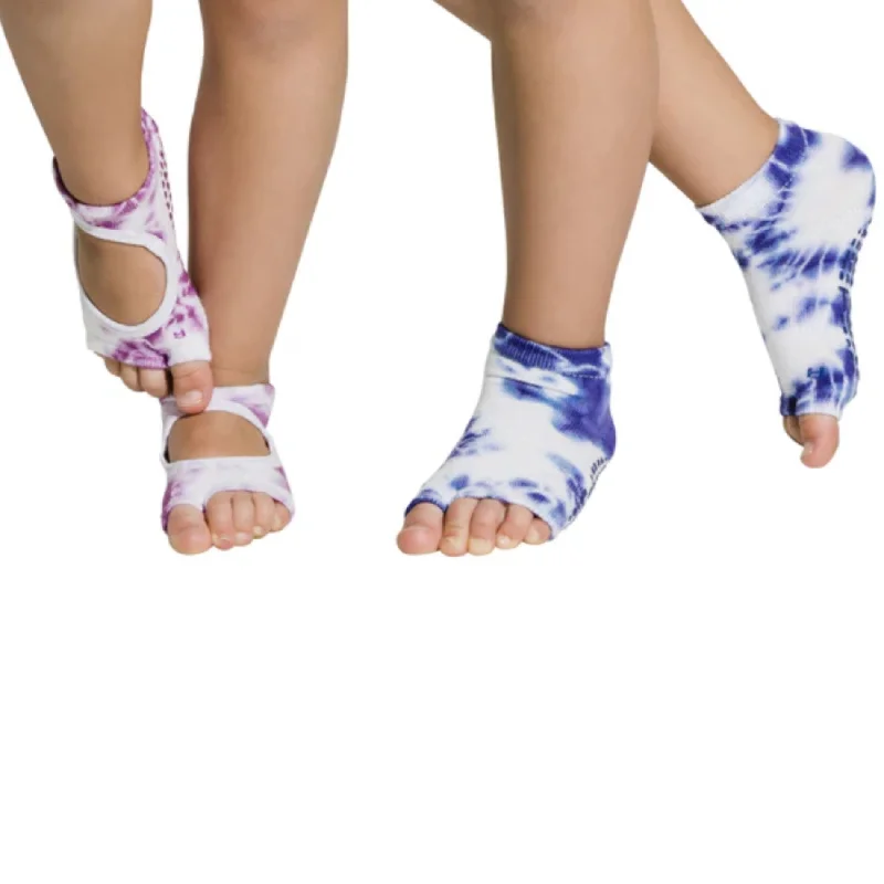 2 Pack Kids - Tie-Dye Blue/Plum (Barre / Pilates)