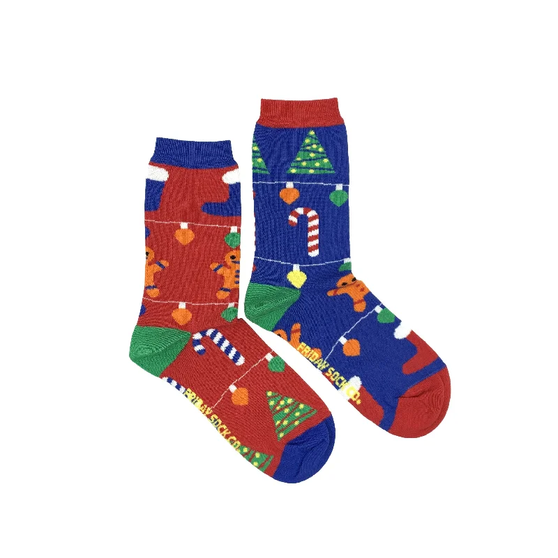 Women's Ugly Christmas Gingerbread Socks