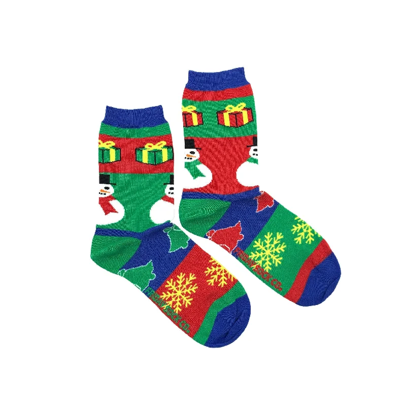 Women's Ugly Christmas Snowman Socks