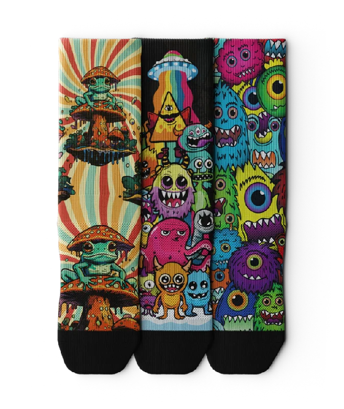 Weirdos Crew Socks 3-Pack