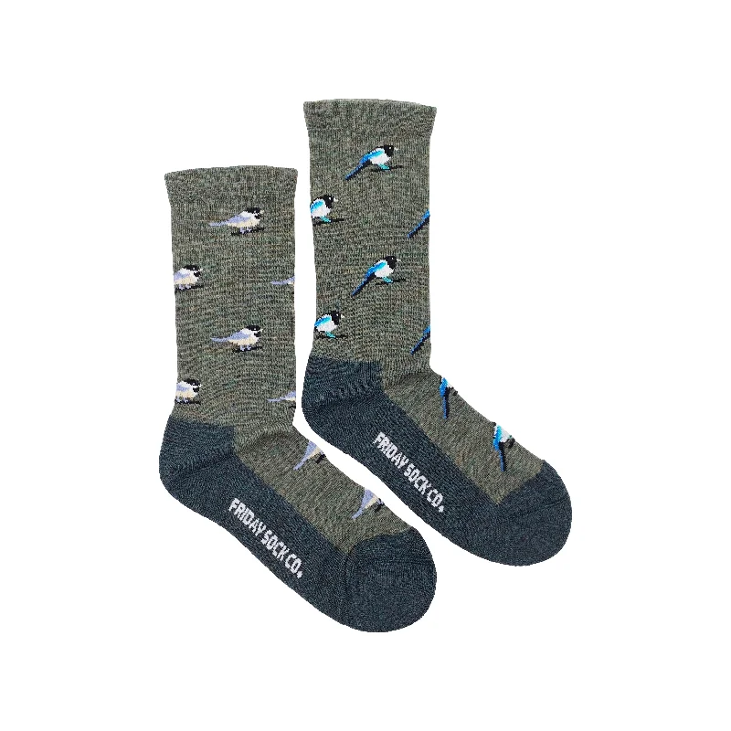 Women's Chickadee & Magpie Merino Wool Socks