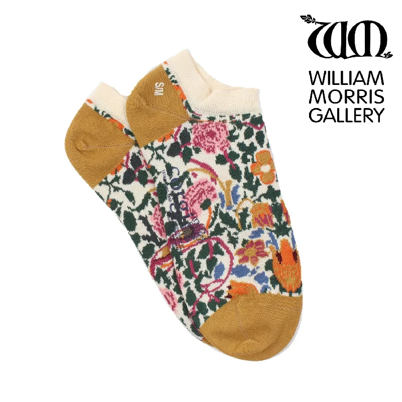 Women's William Morris Rose Cotton Trainer Socks