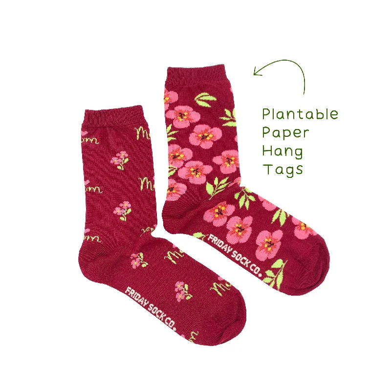 Women's Mom Floral Socks