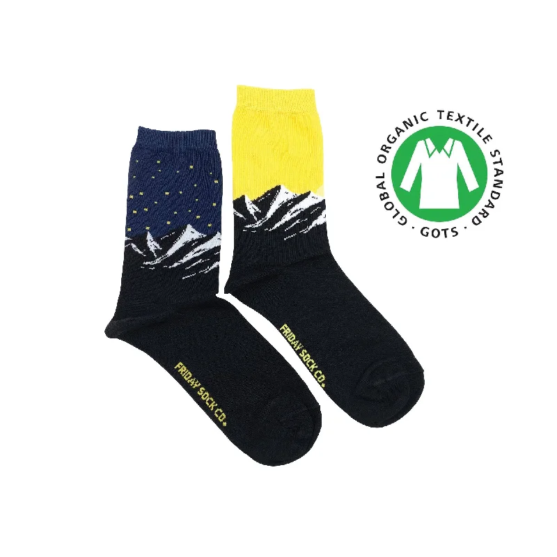 Women's Organic Cotton Mountain & Sunset Socks