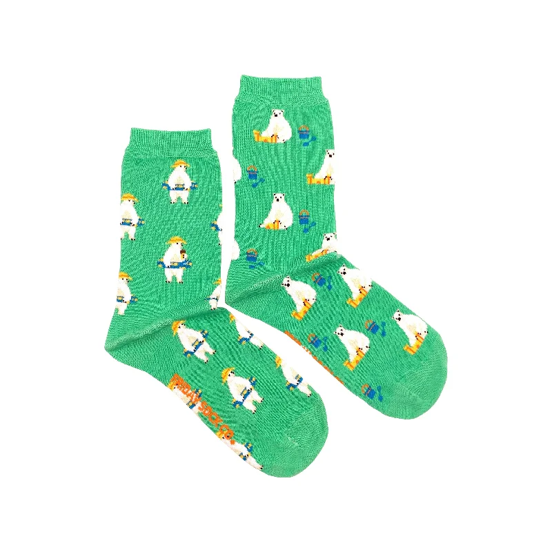 Women's Polar Bear at the Beach Socks