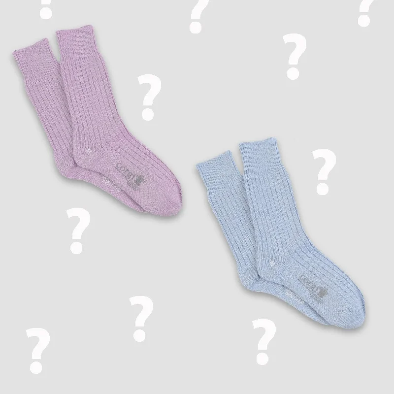 Women's Assorted 2-Pack Luxury Cashmere & Cotton Socks