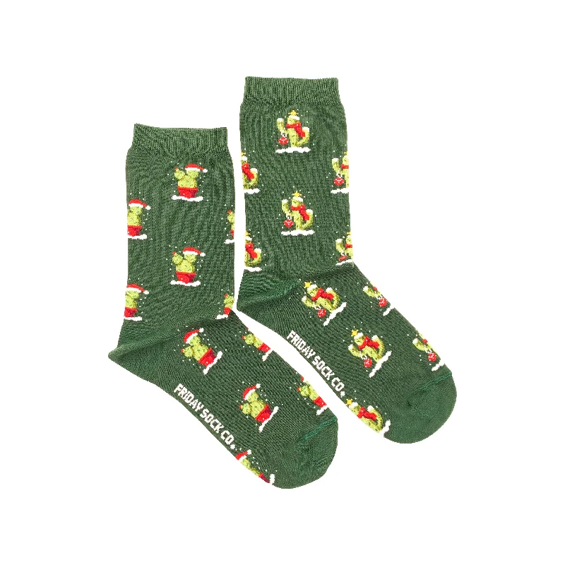 Women's Ugly Christmas Cactus Socks