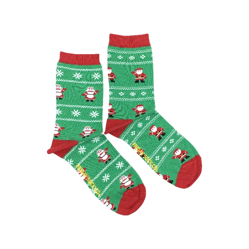 Women's Ugly Christmas Mr. & Mrs. Clause Socks