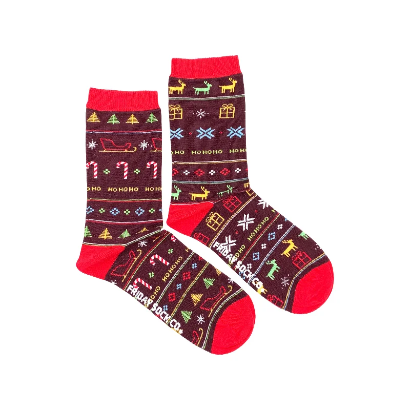 Women's Ugly Christmas Sleigh Ride Socks