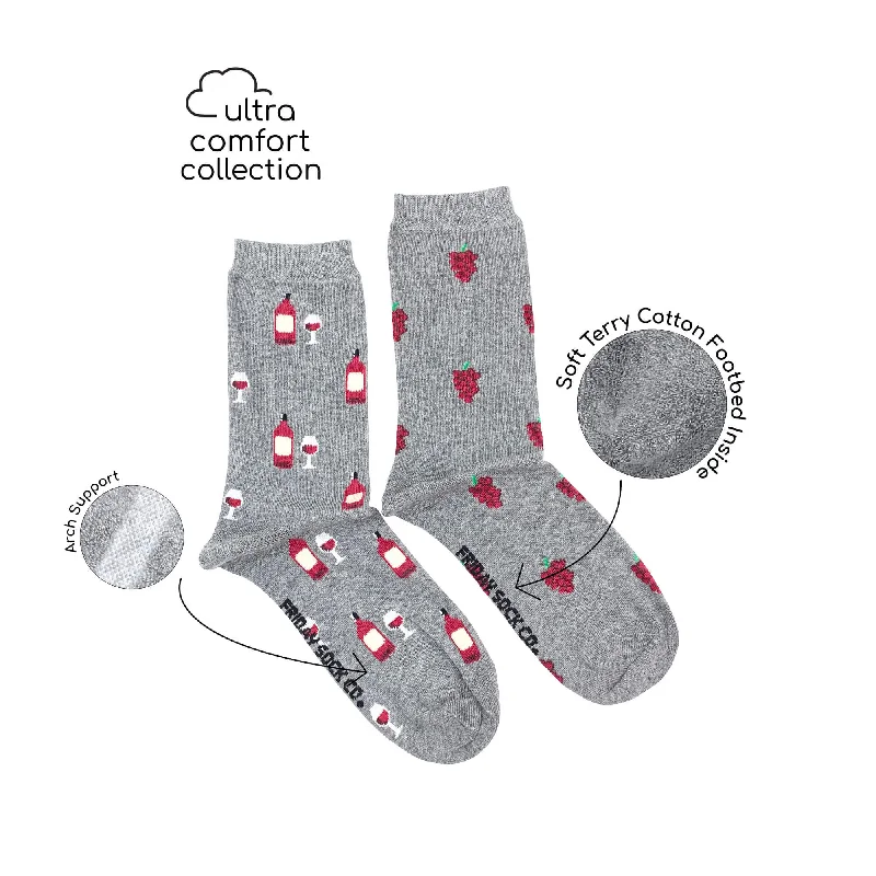 Women's Ultra Comfort Red Wine Socks