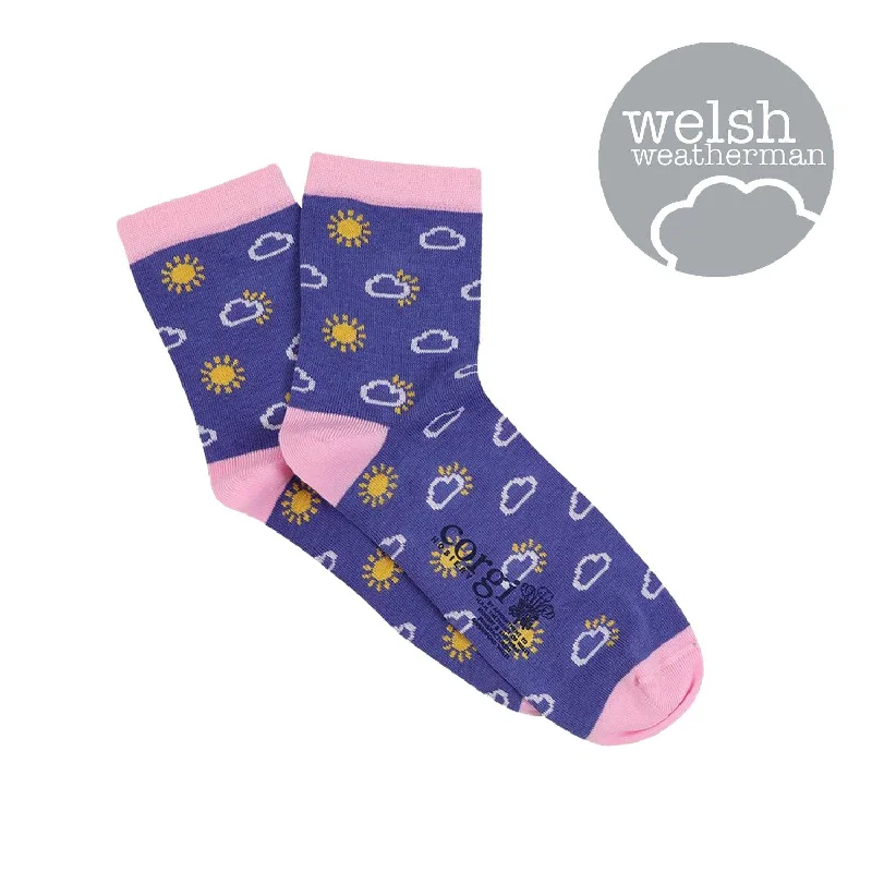 Women's Welsh Weatherman x Corgi Sun Cotton Socks