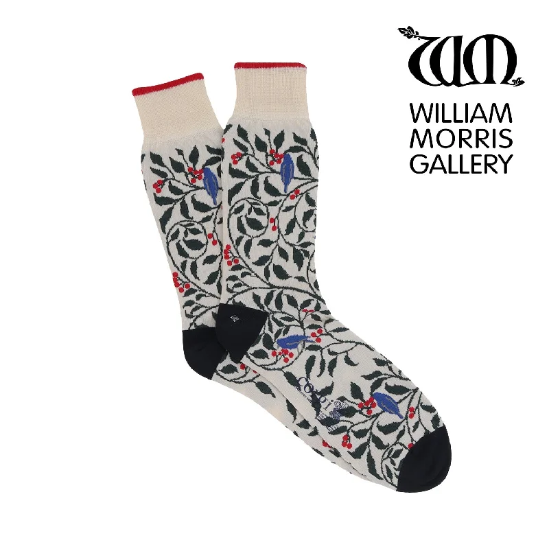 Women's William Morris Holly Cotton Socks