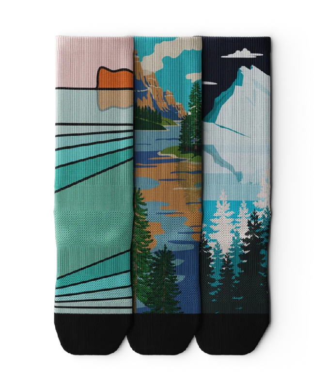 Wonderland Crew Socks 3-Pack