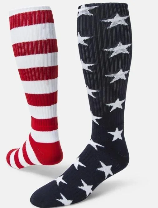 Stars & Stripes Mis-Matched Knee High Socks